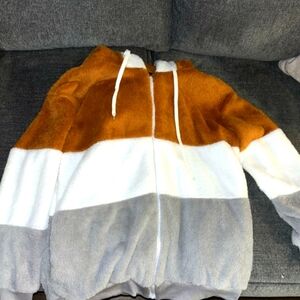 Hooded Fuzzy Jacket